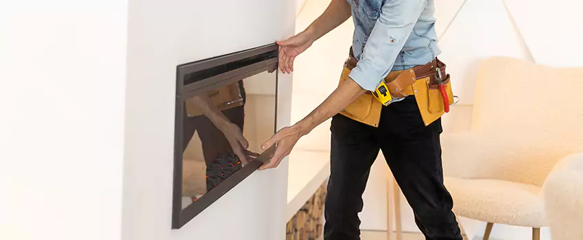 Metal Fireplace Installation in Glen Ellyn, Illinois
