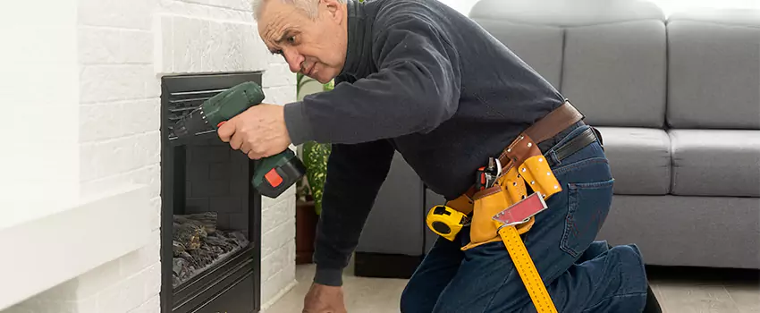 New Indoor Fireplace Installation in Glen Ellyn, Illinois