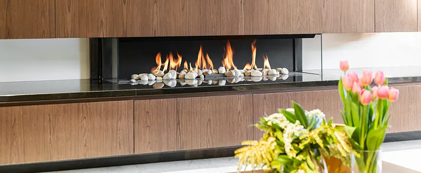 Double-height Fireplace Design Refurbishment in Glen Ellyn, Illinois